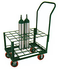 Oxygen Cylinder Cart - 18 Cylinders