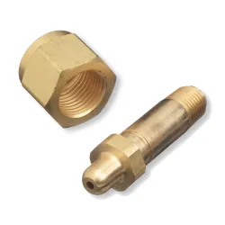 Nut/Nipple,3000,350,1/4 MNPT, 2.5,BR