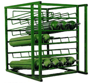 Oxygen Cylinder Rack - 25 Cylinder
